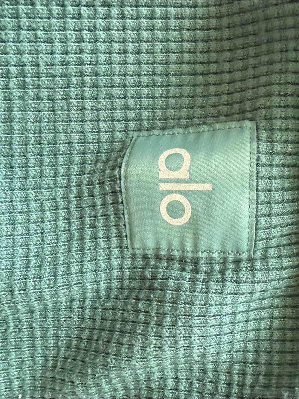 ALO Yoga Men's Crewneck Thermal Sweater - Forest Green